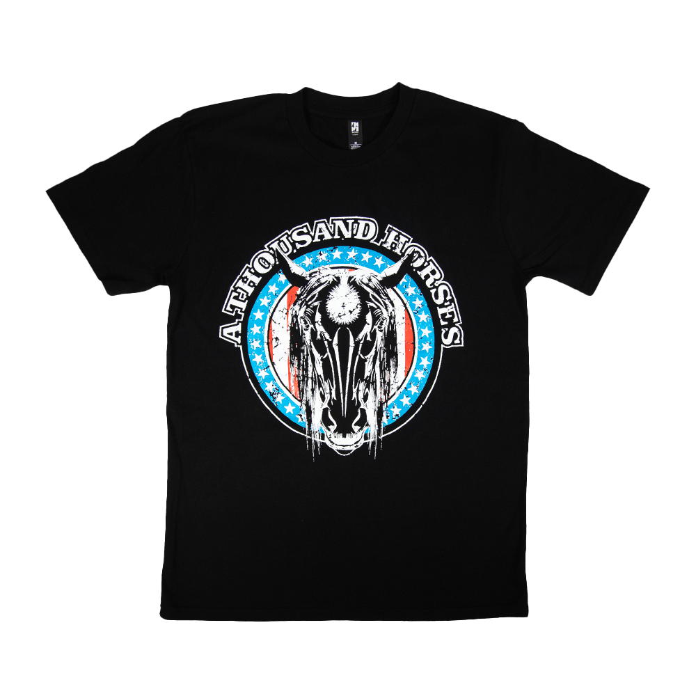 A Thousand Horses - Horse Skull Tee - Black