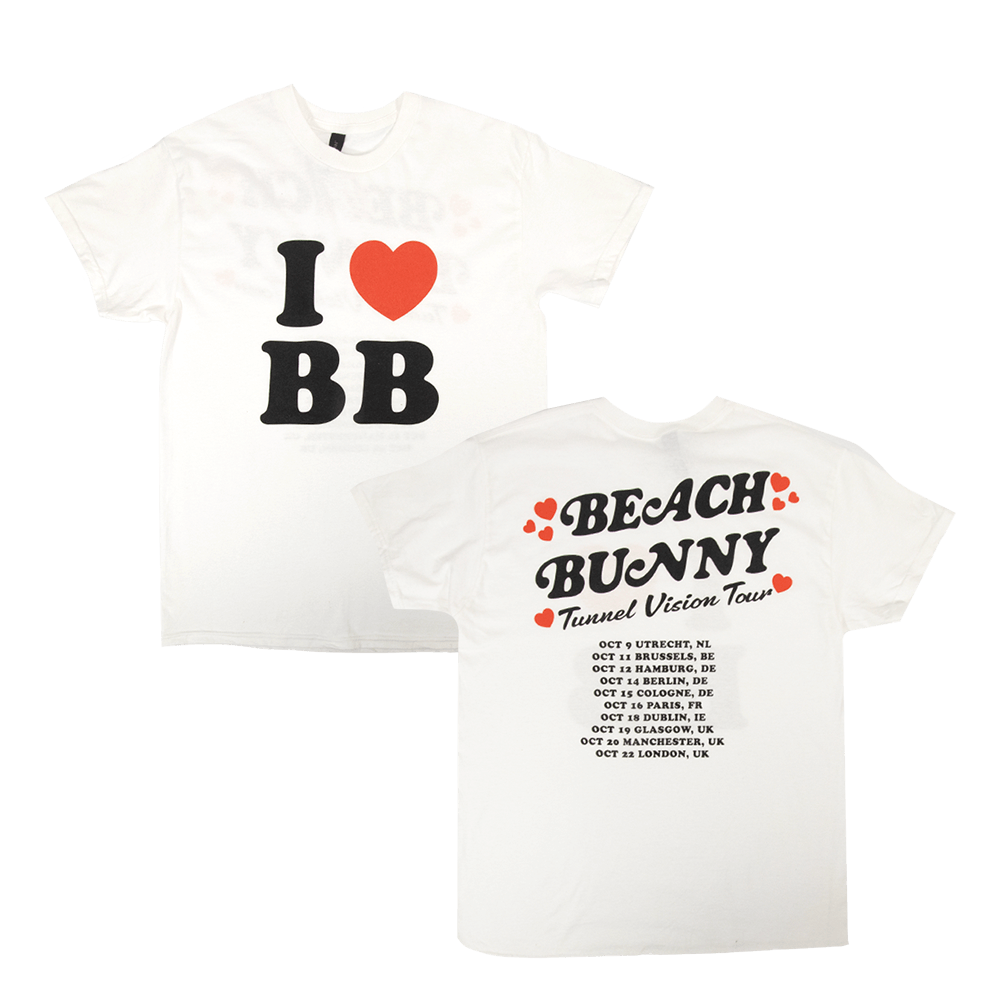Beach Bunny - I Heart BB Tour Tee - White