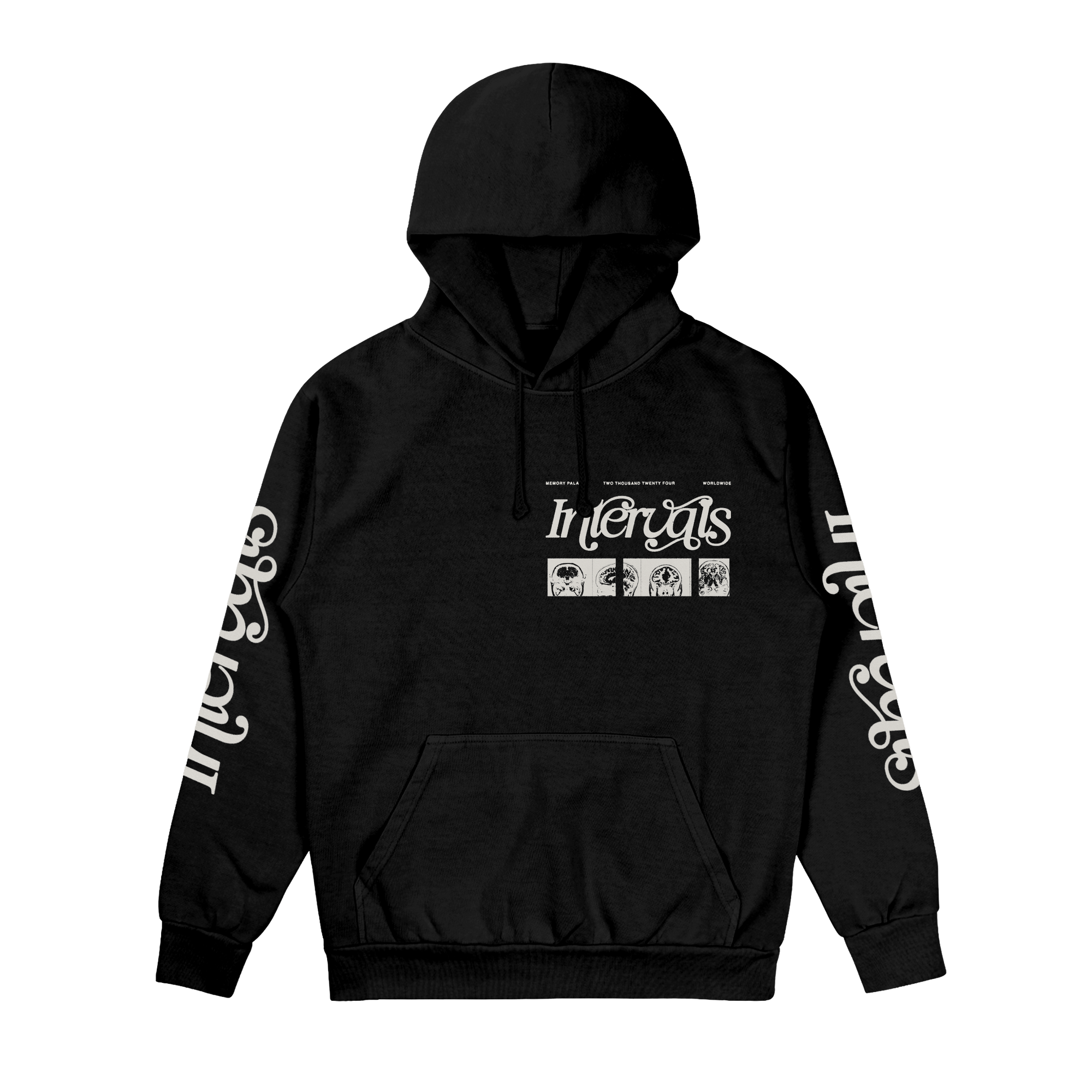 Intervals -  REPEAT Black Hoodie