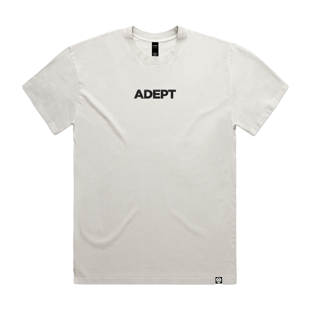 Embroidered Logo Tee - Bone