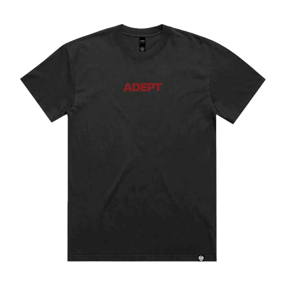 Embroidered Logo Tee - Coal